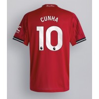 Stroje piłkarskie Manchester United Matheus Cunha #10 Koszulka Podstawowej 2025-26 Krótki Rękaw